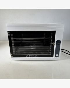 UV Sterilising Cabinet with Timer and 1 Shelf + 2 Spare Bulbs 8 Litre Capacity